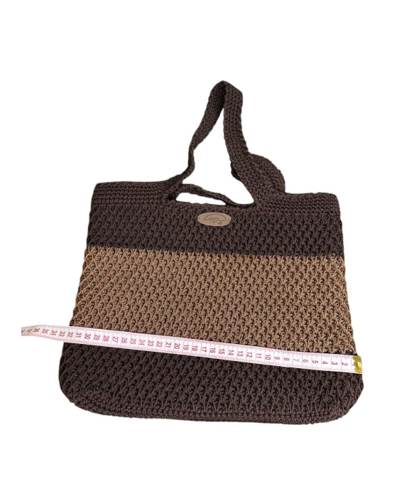 Exclusive Handmade Bag – Crochet Design, Stylish Accessory Handmade Crochet Bag – Brown + Coffee with Milk, Exclusive Design