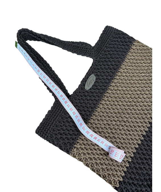 Exclusive Handmade Bag – Crochet Design, Stylish Accessory Handmade Crochet Bag – Brown + Coffee with Milk, Exclusive Design