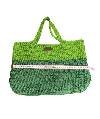 Handmade Crochet Bag – Elegant Green-Lettuce Accessory