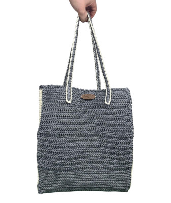 Sac à main en crochet fait main – Gris-Beige | Accessoire élégant et écologique