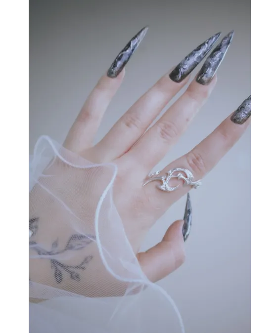 Bague artisanale en argent | LISOVA JEWELRY Bague en argent sterling 925 faite à la main