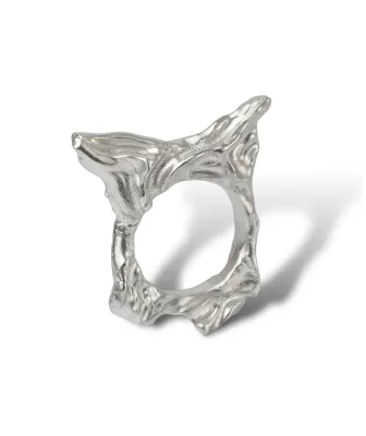 Bague massive en argent 16.8 – création artisanale unique | Livraison en France