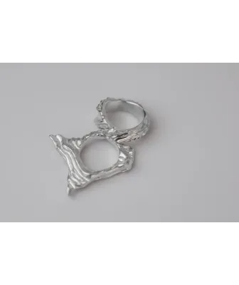 Bague massive en argent 16.8 – création artisanale unique | Livraison en France