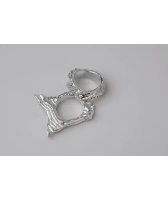 Bague massive 16.8 – fabrication artisanale en argent sterling | Disponible en ligne Bague massive 16.8 – argent sterling, artisanat unique | UGRANDH