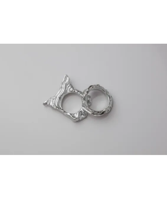 Bague massive 16.8 – fabrication artisanale en argent sterling | Disponible en ligne Bague massive 16.8 – argent sterling, artisanat unique | UGRANDH