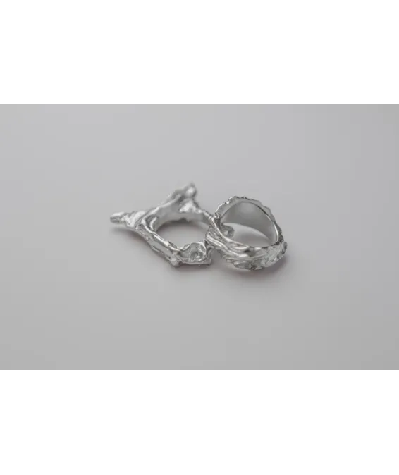 Bague massive 16.8 – fabrication artisanale en argent sterling | Disponible en ligne Bague massive 16.8 – argent sterling, artisanat unique | UGRANDH