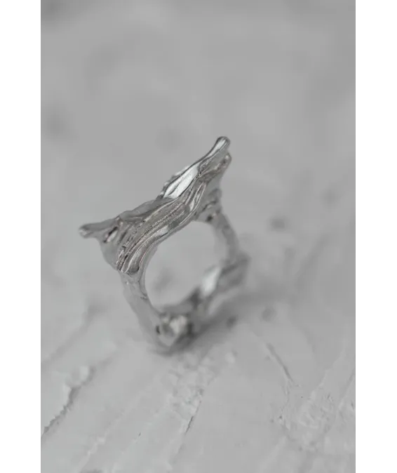 Bague massive 16.8 – fabrication artisanale en argent sterling | Disponible en ligne Bague massive 16.8 – argent sterling, artisanat unique | UGRANDH