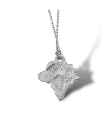 ARTIFACT VII – Pendentif unique en étain et zircon rouge | Livraison en France