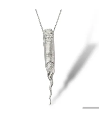 Pendentif Doigt Anatomique – Bijou Unique en Argent de la Collection Metamórphosis