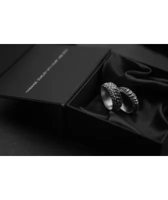 Bague écailles de dragon – argent 925 sur mesure | Livraison en France