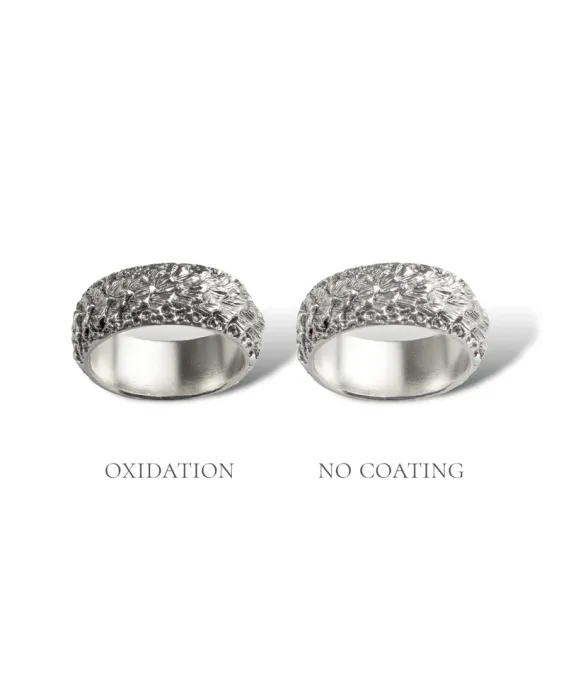 Bague artisanale en argent 925 avec gravure de dragon – oxydée ou argent clair | UGRANDH