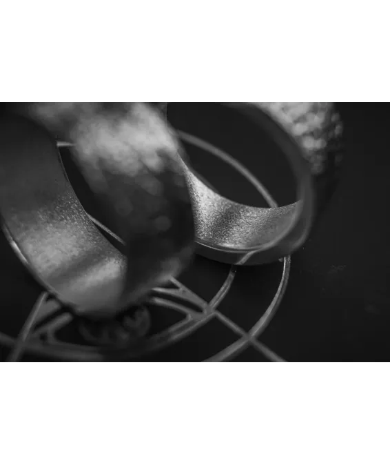 Bague en argent 925 avec relief reptilien – faite main, édition unique Bague artisanale en argent 925 avec écailles de serpent – finition oxydée ou naturelle | UGRANDH