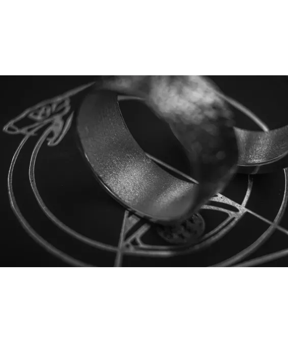 Bague en argent 925 avec relief reptilien – faite main, édition unique Bague artisanale en argent 925 avec écailles de serpent – finition oxydée ou naturelle | UGRANDH