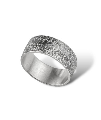 Bague en écailles de serpent – argent 925 sur commande | Livraison en France