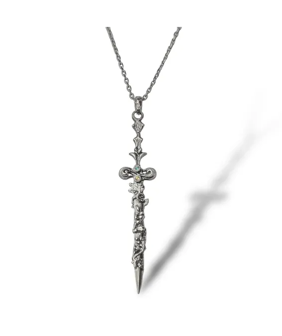 Pendentif-Épée Ukrainian Spirit – Collection Limitée Pendentif-Épée Édition Limitée Ukrainian Spirit – Bijou en Argent 925