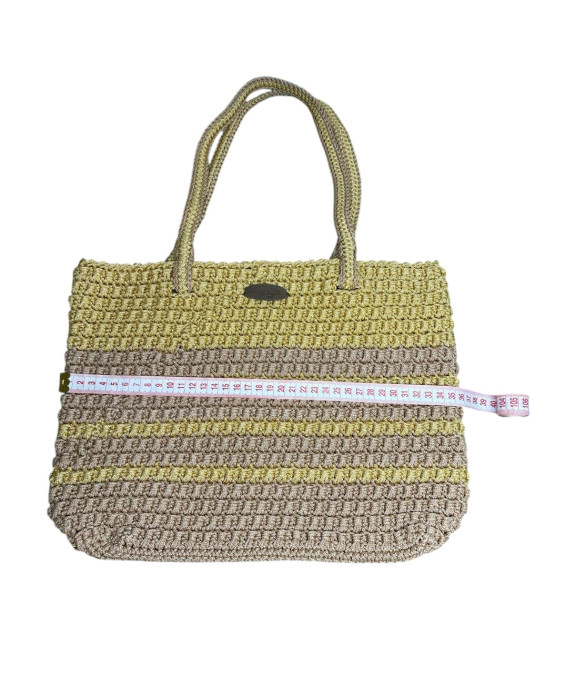 Sac au Crochet Jaune – Café au Lait – Élégance et Naturel Sac au Crochet Fait Main Jaune – Café au Lait – Chic & Léger