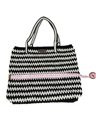Sac au Crochet Fait Main Zèbre – Accessoire Unique & Tendance