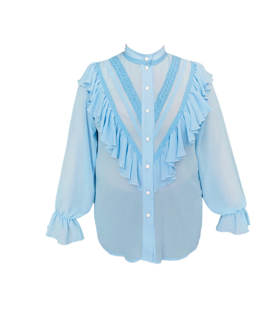 Light blue blouse