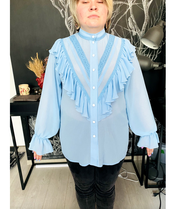 Light blue blouse