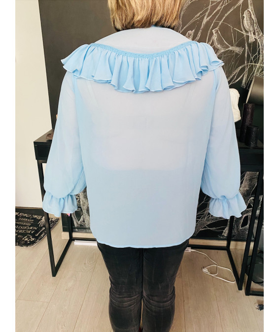 Light blue blouse